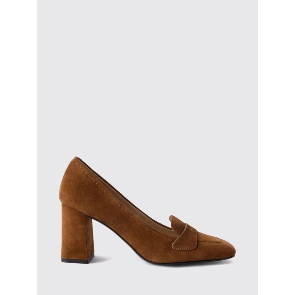 Furla Women Furla Suede Pumps With A High Block Heel And Squared Toe